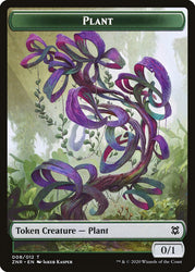 Kor Warrior // Plant Double-Sided Token [Zendikar Rising Tokens]