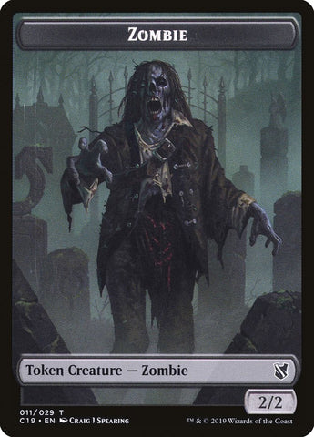 Zombie Token (011/029) [Commander 2019 Tokens]