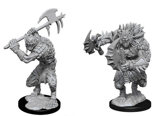 Unpainted D&D Miniature: Gnolls