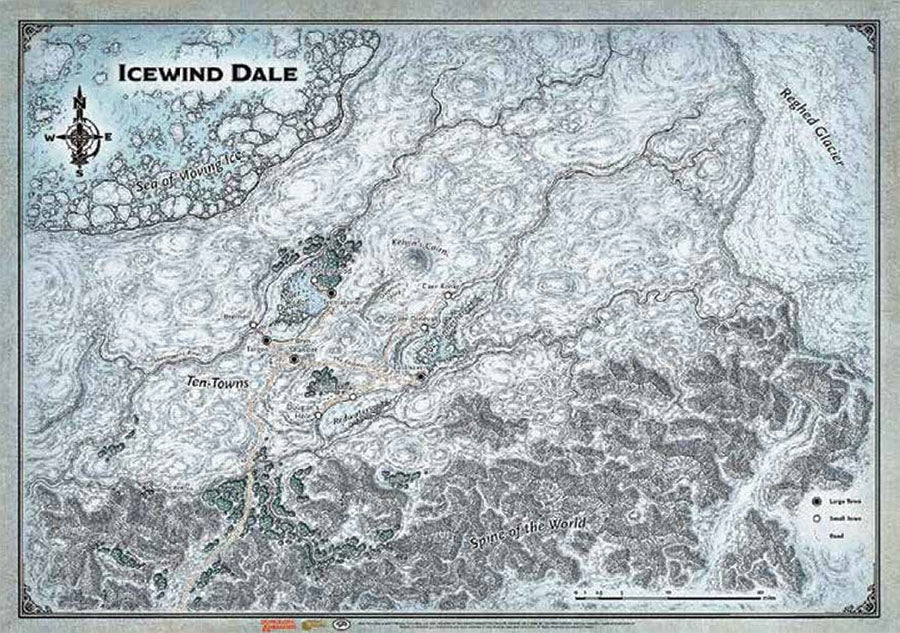 D&D Game Mat: Icewind Dale