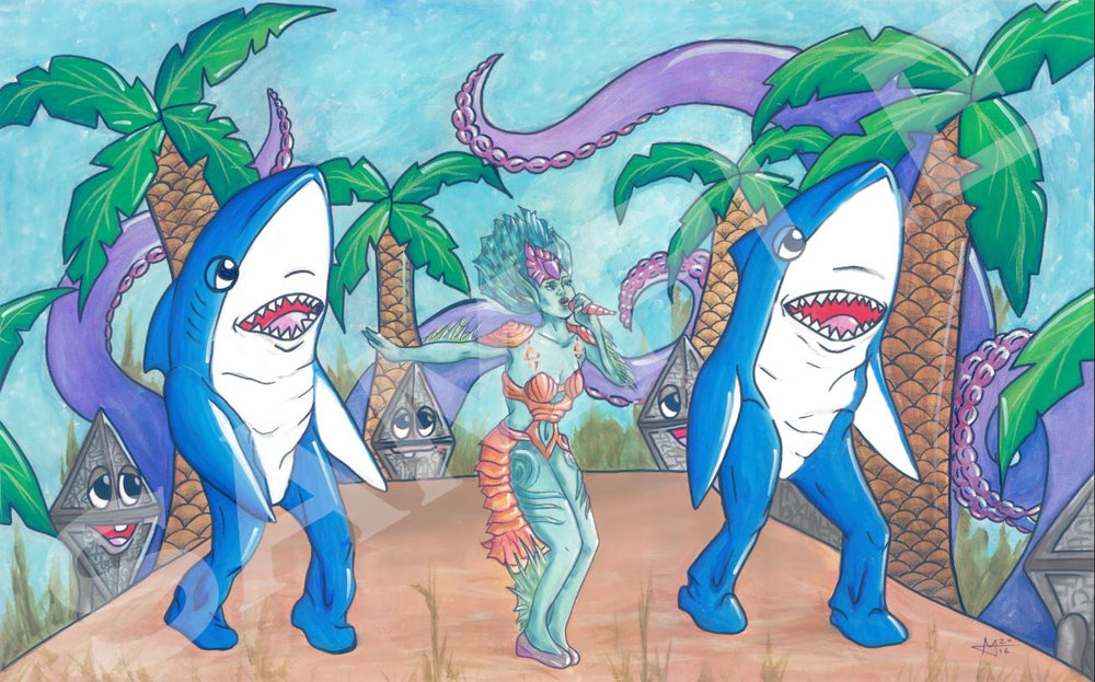 KioraPerry & Left Shark Playmat