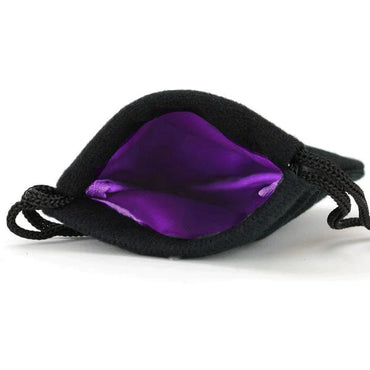 Small Dice Bag - Black Velvet Exterior, Satin Non-Rip Liner